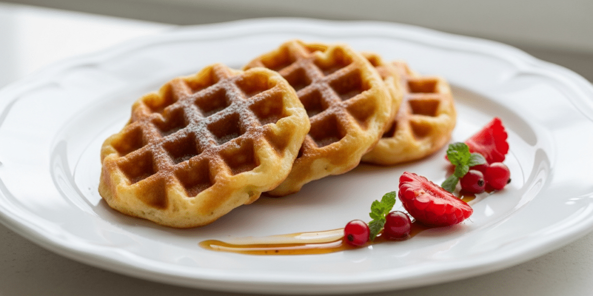 Recette de gaufres liégeoises sans sucre perlé