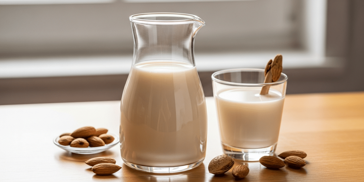 Recette de lait d&rsquo;amande maison sans sucre