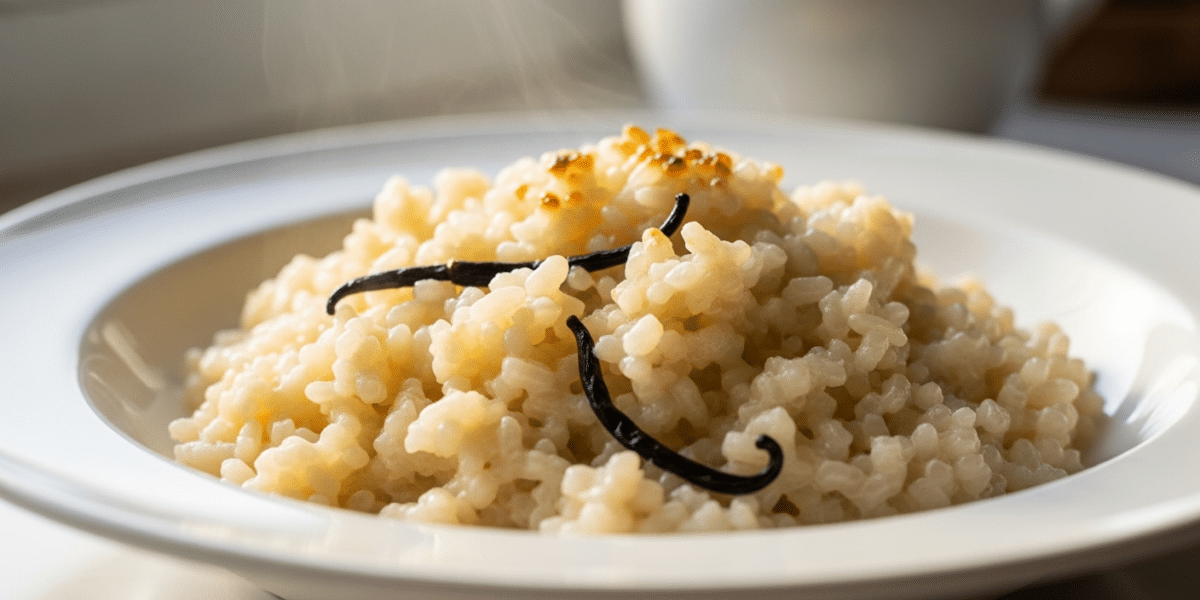 Recette de riz au lait sans sucre