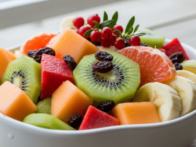Salade de fruits frais sans sucre ajouté
