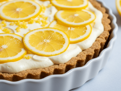 Tarte au citron sans sucre naturellement sucrée