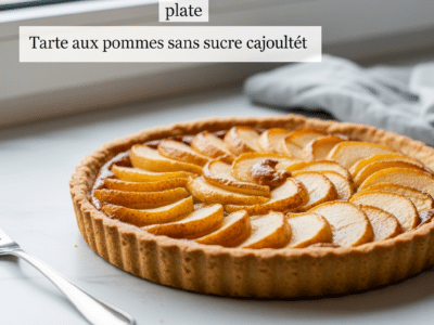 Tarte aux pommes sans sucre ajouté