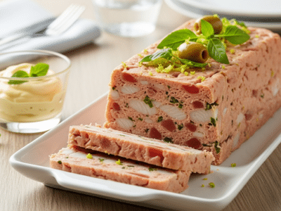 Terrine de poisson sans cuisson aux herbes fraîches