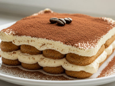 Tiramisu sans sucre ajouté – Dessert italien léger et savoureux
