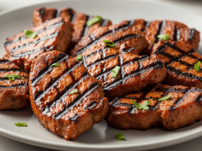 Travers de porc grillés sans soja, marinade maison au miel et épices