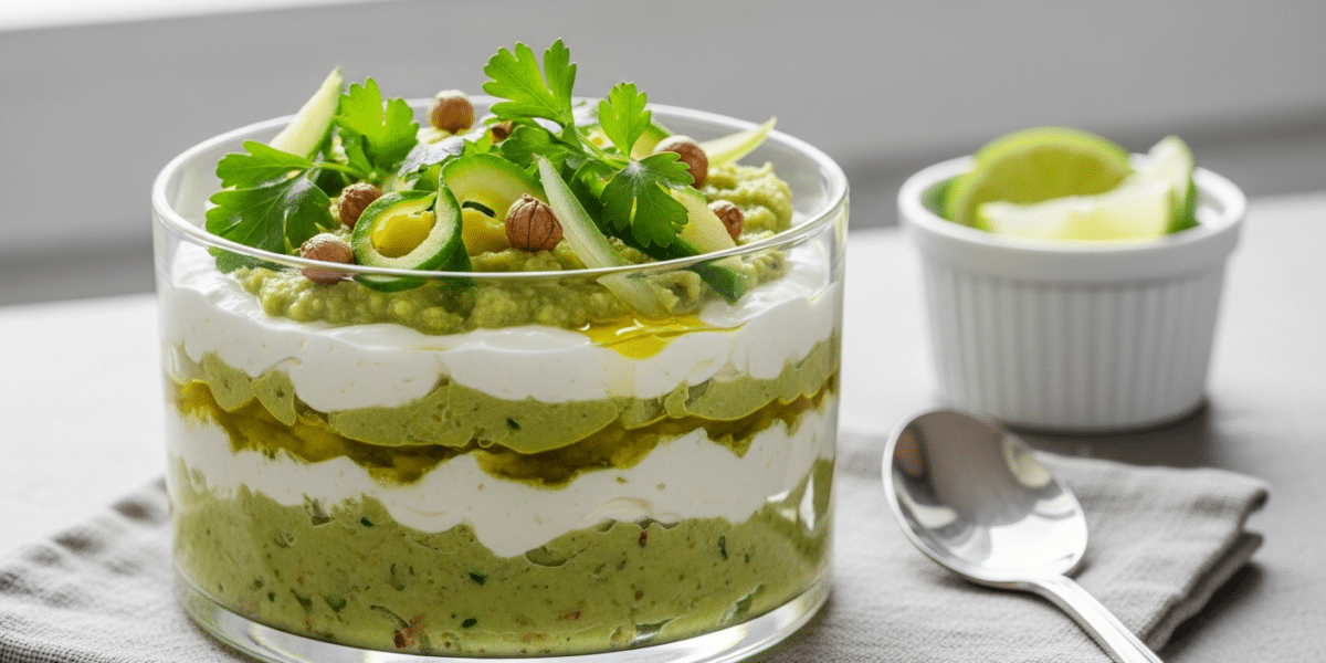 Verrine crémeuse à l&rsquo;avocat sans poisson