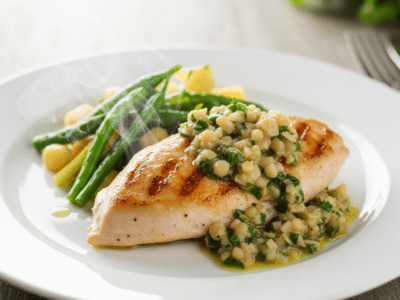 Blanc de poulet à la moutarde sans crème