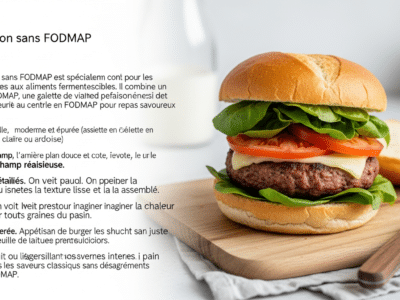 Burger maison sans FODMAP