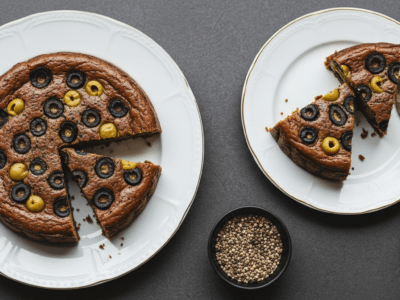 Cake salé aux olives sans FODMAP