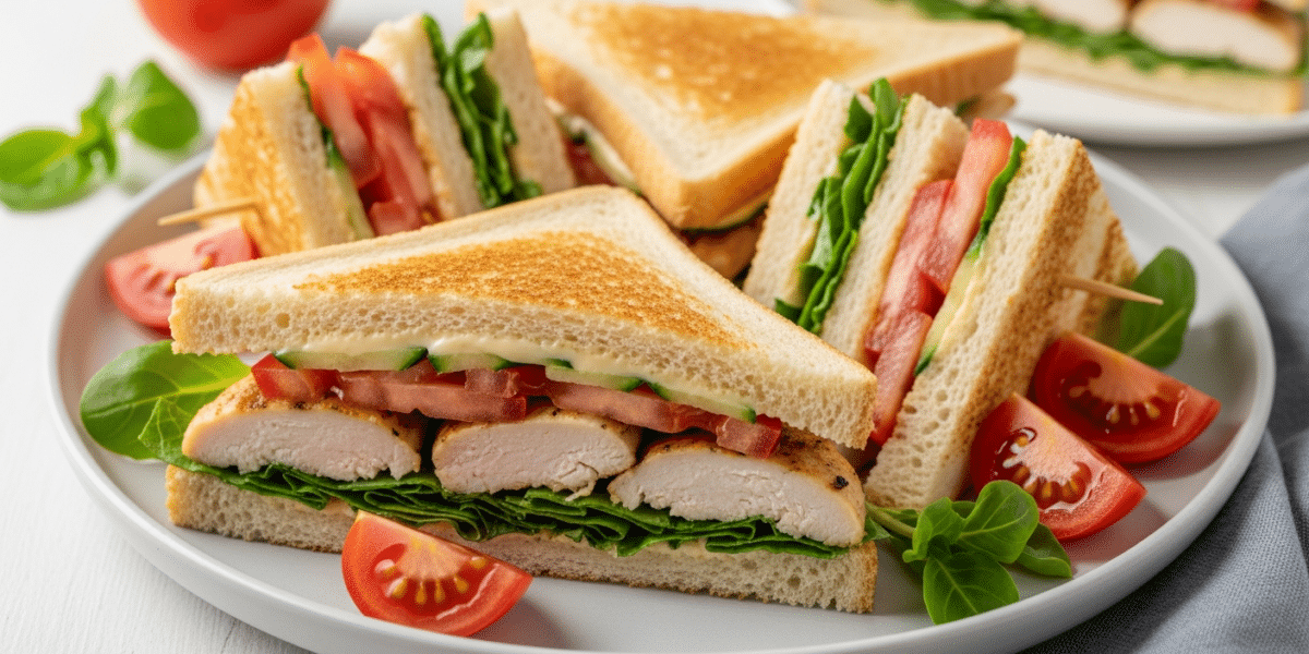 Club sandwich sans FODMAP, léger et savoureux