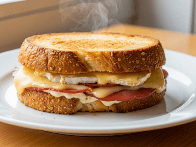 Croque-monsieur sans FODMAP délicieusement léger