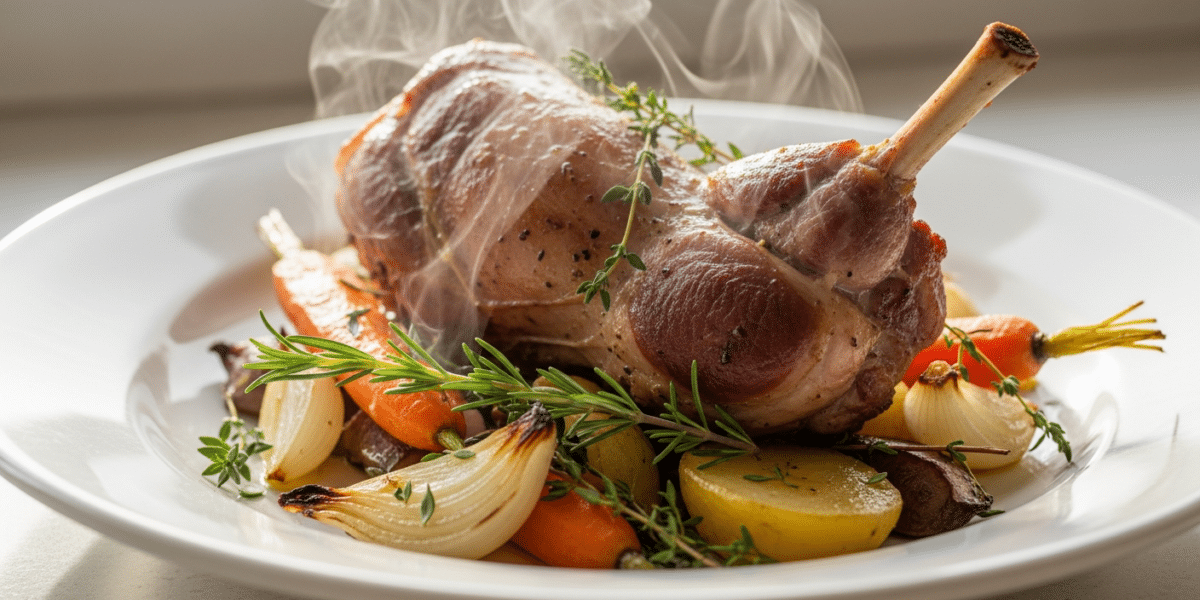 Cuisse de lapin au four sans moutarde