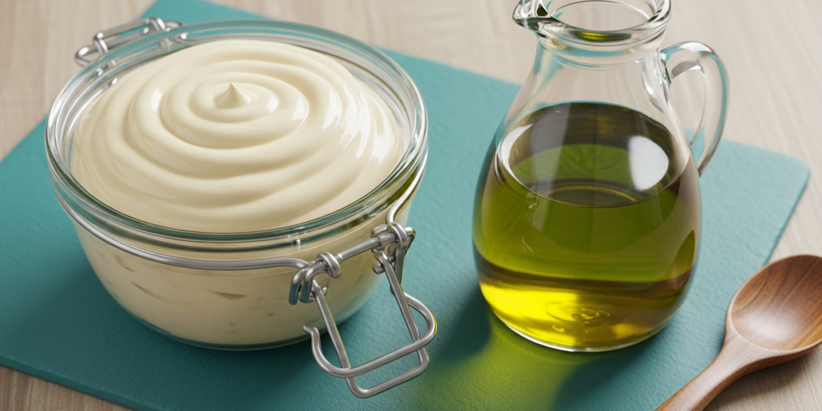 Mayonnaise à l&rsquo;huile d&rsquo;olive sans moutarde
