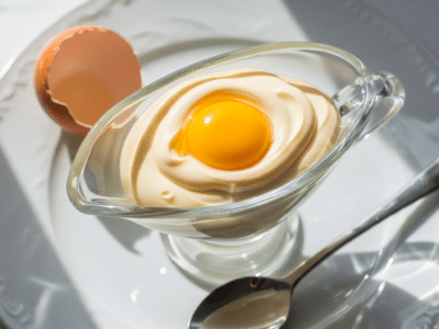 Mayonnaise maison avec œuf entier sans moutarde