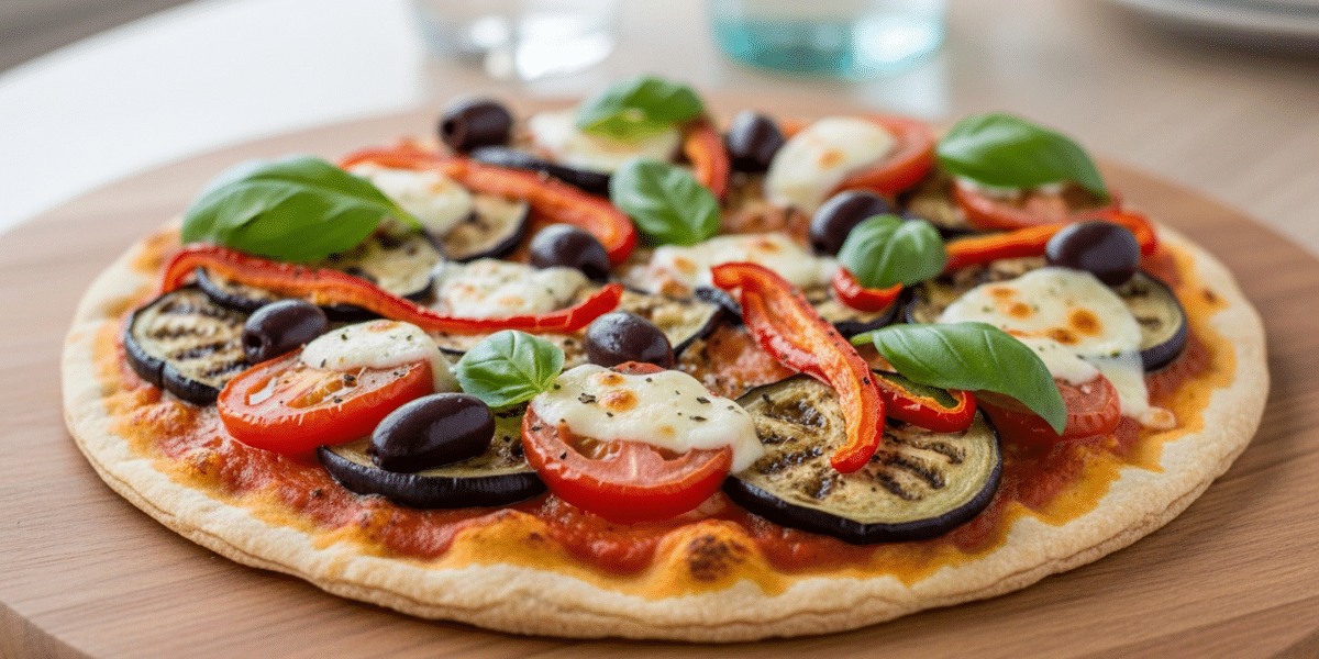 Pizza végétarienne sans FODMAP