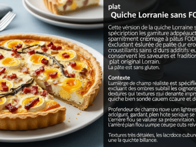 Quiche Lorraine sans FODMAP