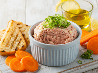 Rillette de thon sans moutarde, onctueuse et savoureuse