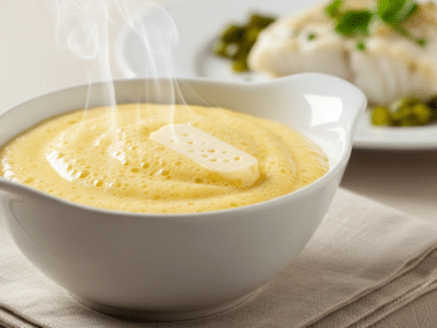 Sauce Mousseline Sans Moutarde : Sauce légère et onctueuse à base de beurre et de blancs d&rsquo;œufs