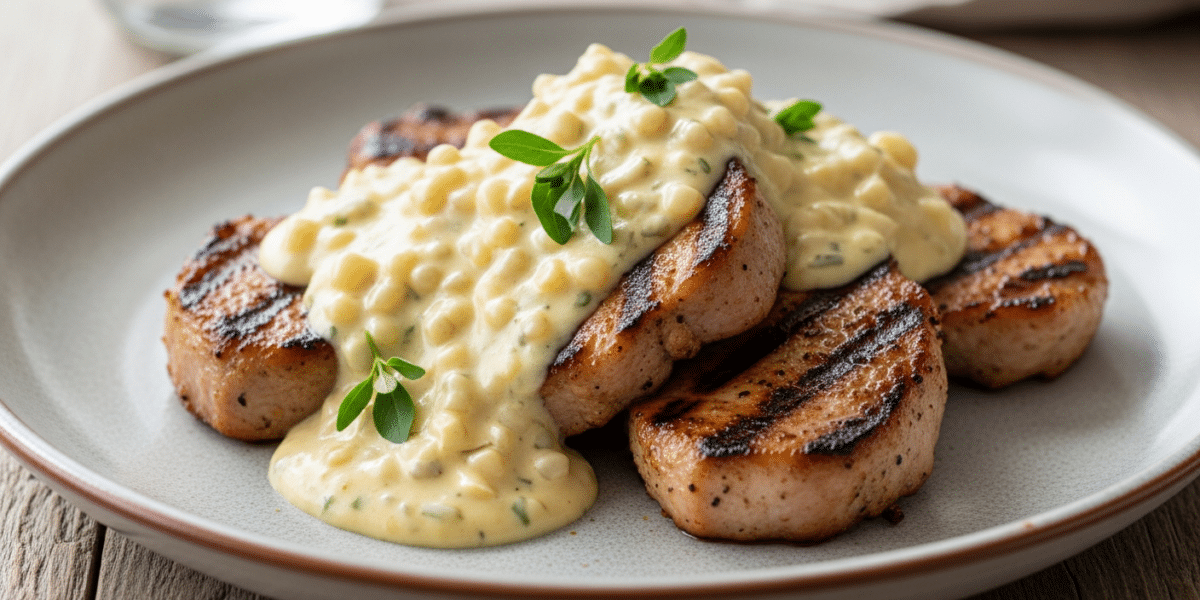 Sauce moutarde pour viande de porc sans crème