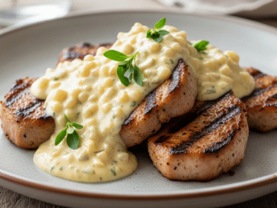 Sauce moutarde pour viande de porc sans crème