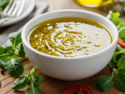 Sauce salade à l&rsquo;huile et moutarde sans vinaigre