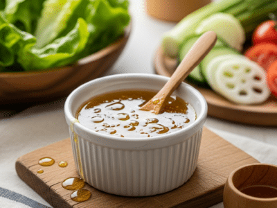 Sauce salade au miel sans moutarde