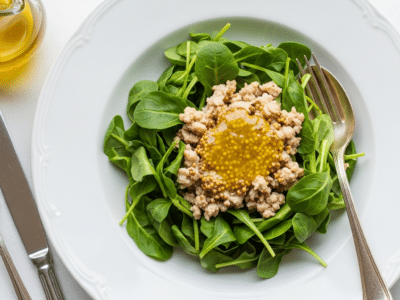 Sauce salade verte sans moutarde légère et savoureuse