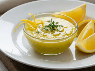 Sauce vinaigrette citron sans moutarde