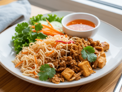 Bo bun sans FODMAP : salade vietnamienne légère et savoureuse