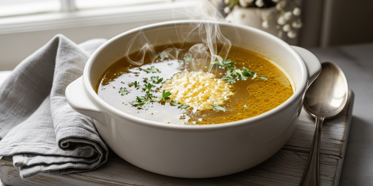 Bouillon de volaille sans FODMAP