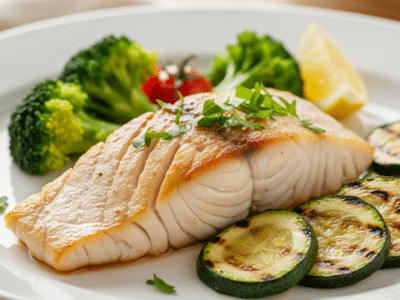Cabillaud poêlé sans FODMAP