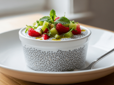 Chia pudding sans FODMAP léger et savoureux