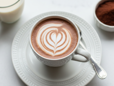 Chocolat chaud sans FODMAP délicatement onctueux