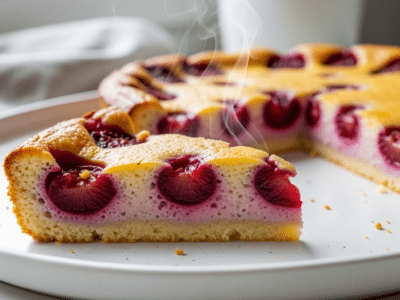 Clafoutis aux cerises sans FODMAP