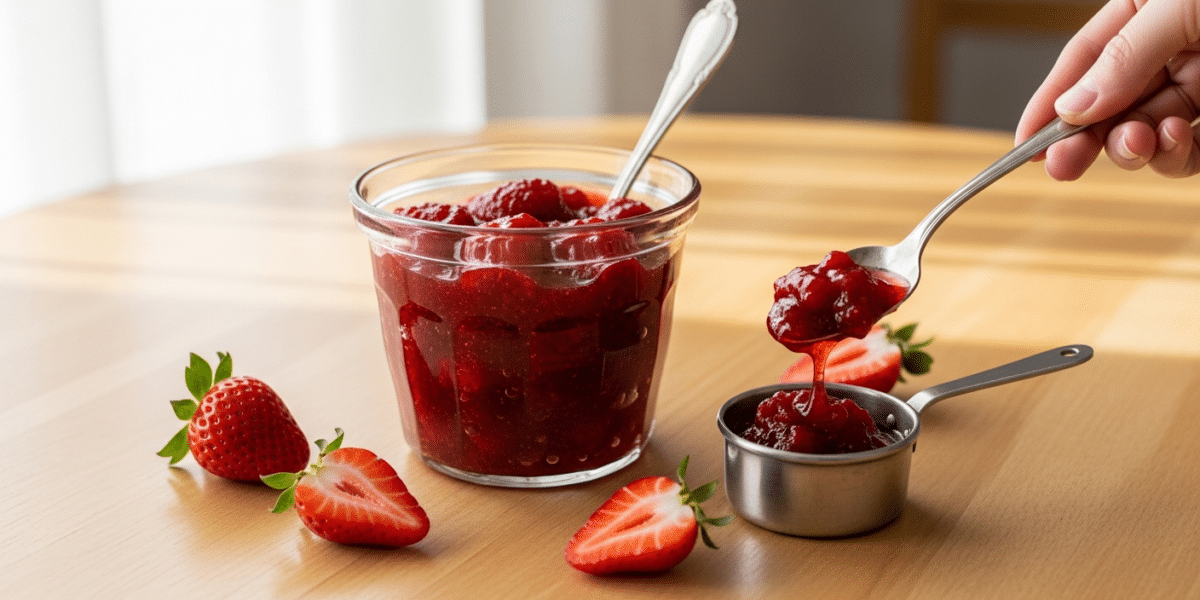 Confiture de fraise sans FODMAP