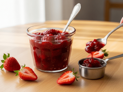 Confiture de fraise sans FODMAP