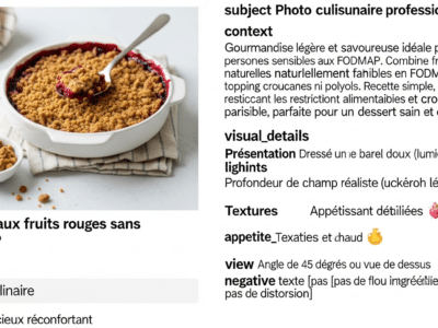 Crumble aux fruits rouges sans FODMAP