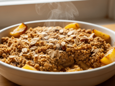 Crumble aux pommes sans FODMAP