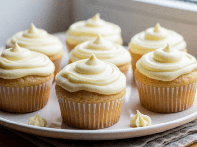 Cupcake sans FODMAP moelleux à la vanille