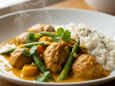 Curry de poulet sans FODMAP