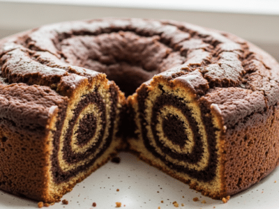 Gâteau marbré sans FODMAP