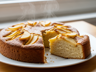 Gâteau moelleux aux pommes sans FODMAP