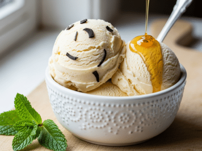 Glace Vanille Sans FODMAP Maison