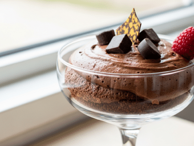 Mousse au chocolat noir sans FODMAP