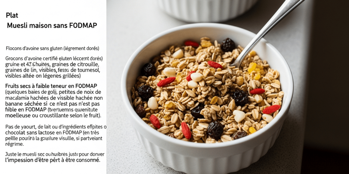 Muesli maison sans FODMAP