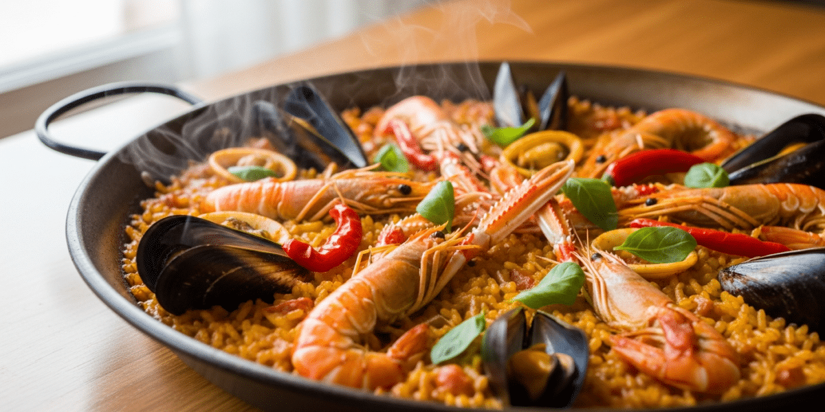 Paella traditionnelle sans FODMAP
