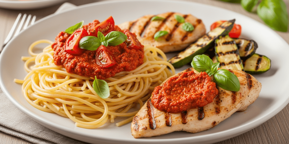 Pesto Rosso Sans FODMAP – Sauce Italienne Épicée et Savoureuse