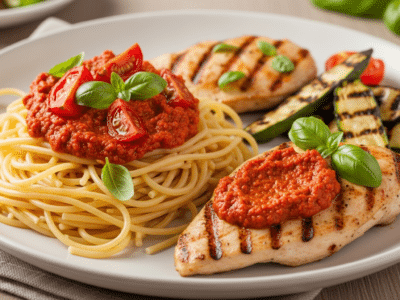 Pesto Rosso Sans FODMAP – Sauce Italienne Épicée et Savoureuse