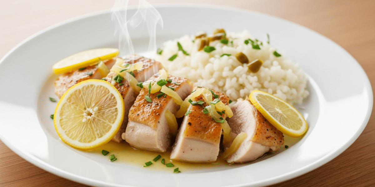 Poulet au citron sans FODMAP : recette savoureuse et légère
