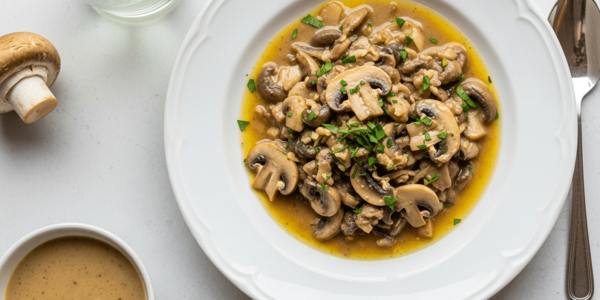 Sauce champignon sans FODMAP délicieuse et savoureuse